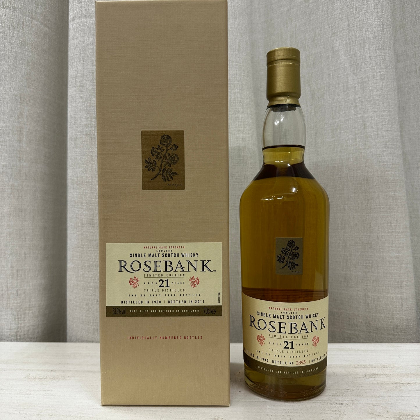 Rosebank 21年, 1990/2011, Diageo Special Releases 2011, 53.8% (WB88.58) (現金/クレジットカード価格)