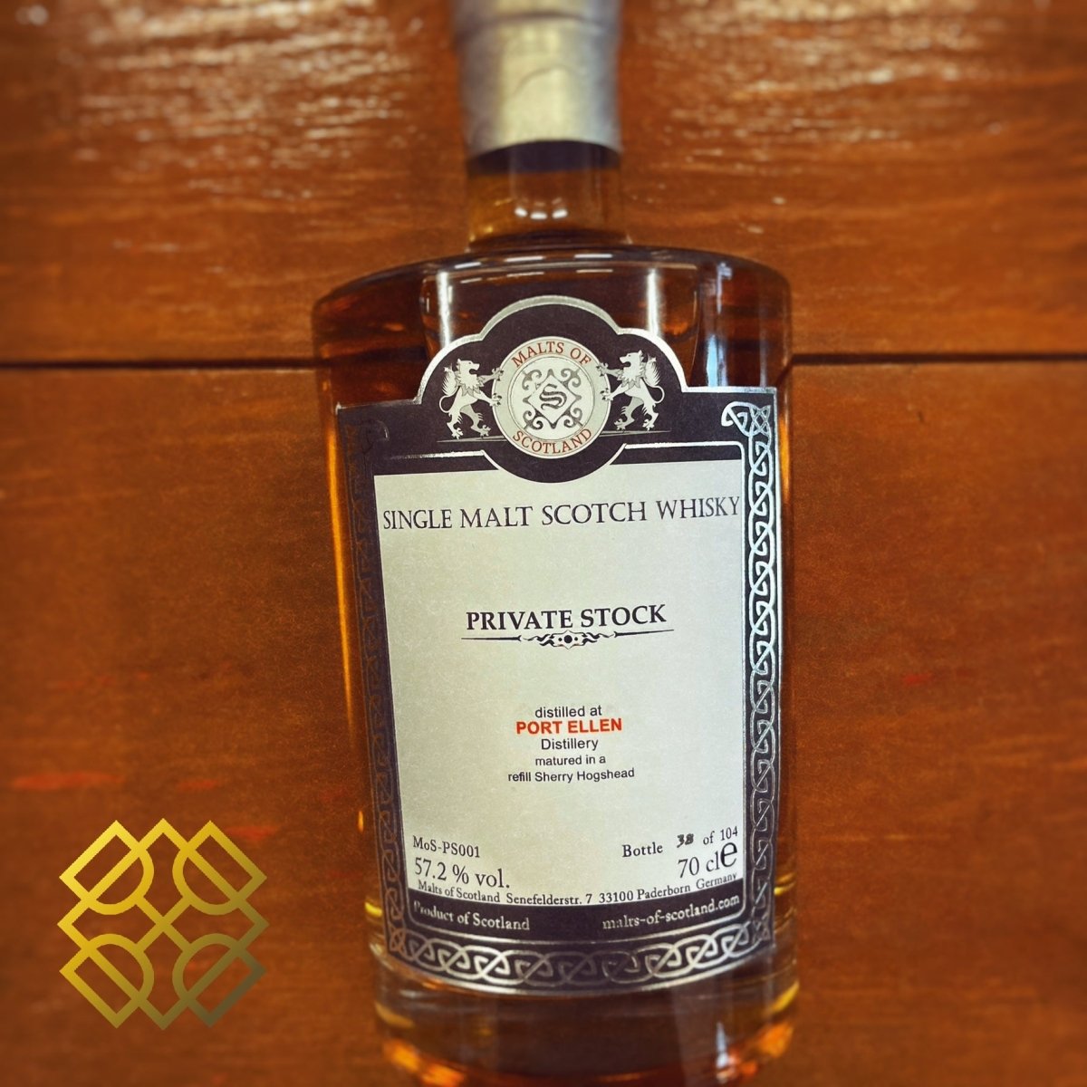 MoS Port Ellen - Private Stock, Refill Sherry Hogshead, MoS - PS001, 57.2% - Alcohol Please