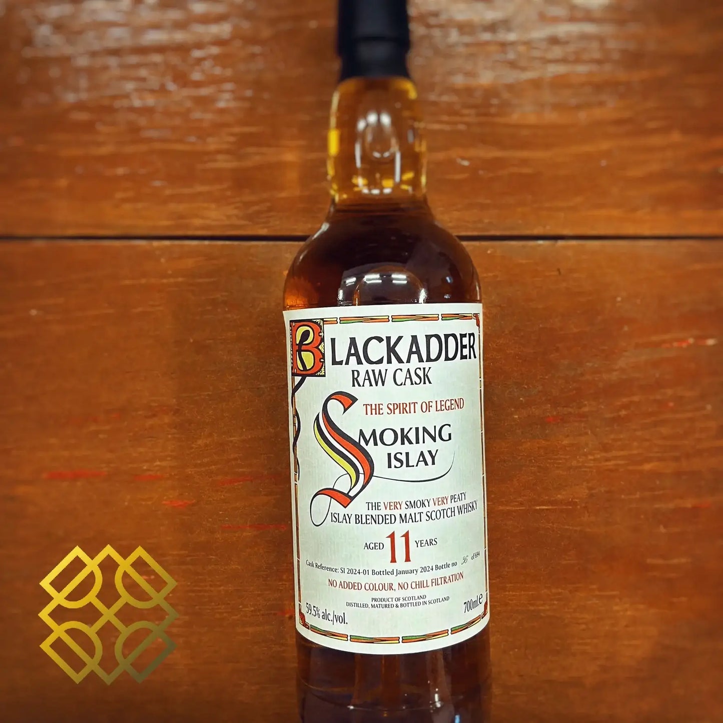 Blackadder Smoking Islay - 11YO, #SI2024-01, Raw Cask - The Spirit of Legend, 59.5% - Scotch Whisky