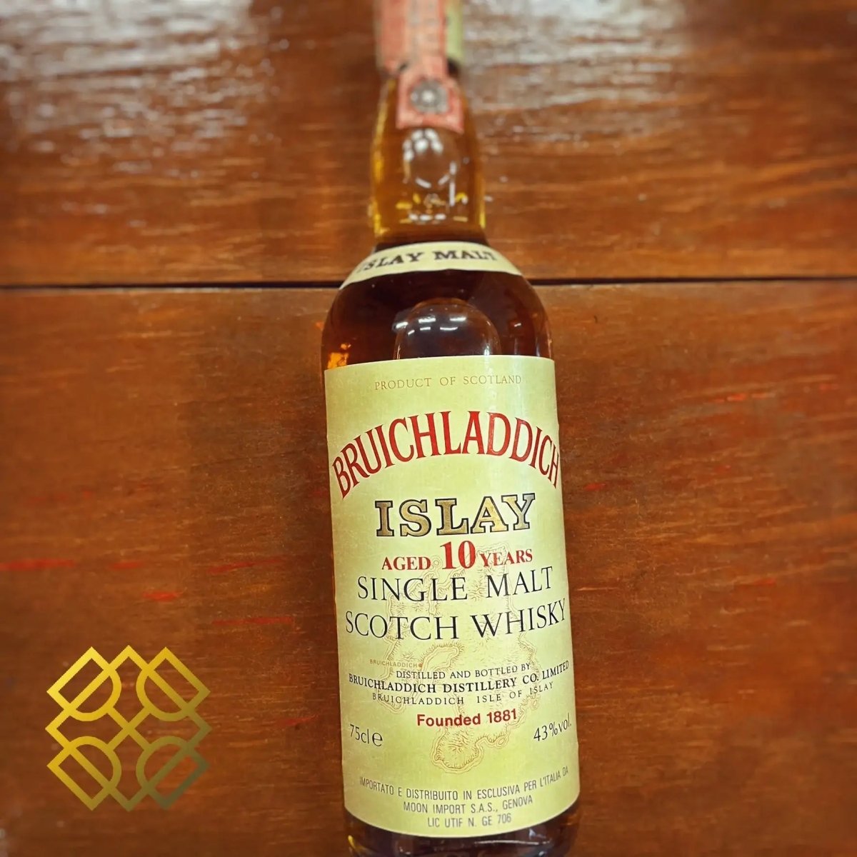 Bruichladdich - 10YO, 1980s, Old bottling, 43% (分現金/信用卡價) - Scotch Whisky