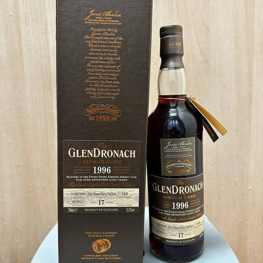C10078- Glendronach 17YO, 1996/2013, Single Cask - Batch 8, #1490, 53.1% (WF90) (WB88.41) -