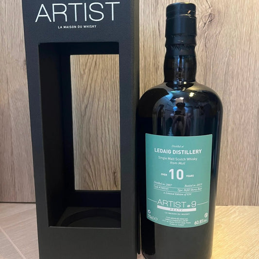C10085 - LMDW Ledaig 10YO, 2007/2019, Artist #9, #700545, 60.8% (WB88.15) -
