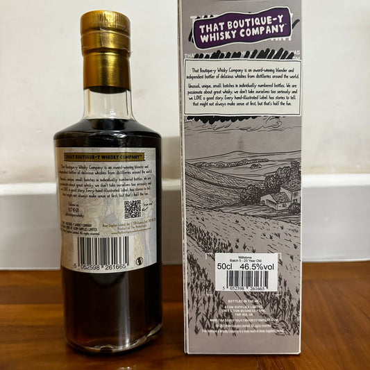 C10116 - TBWC Millstone 25YO, 1996/2022, 10th Birthday, Batch 5, 46.5% (WF93) -