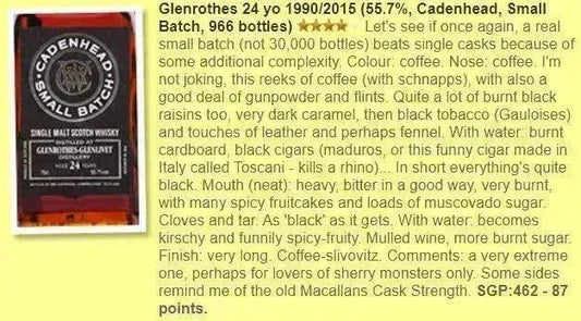 cadenhead-s-glenrothes-24yo-19902015-sherry-butts-55-7percent-wf87-scotch-whisky-64305 - Alcohol Please