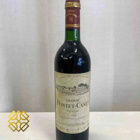 Chateau Pontet Canet 1988 (Soiled Label) - Red Wine - France