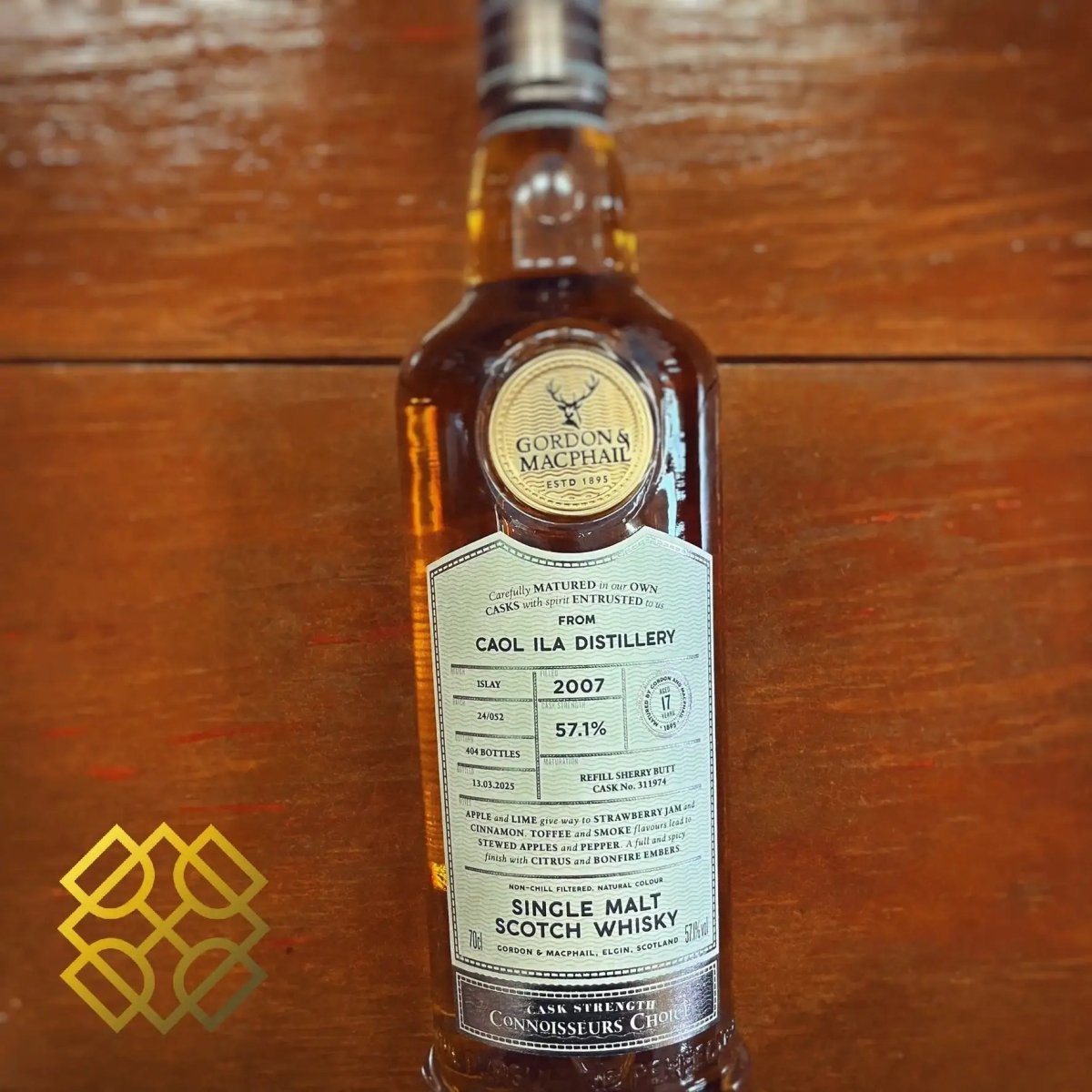 G&M Caol Ila - 17YO, 2007/2025, #311974, Refill Sherry Butt, 57.1% (分現金/信用卡價) - Scotch Whisky