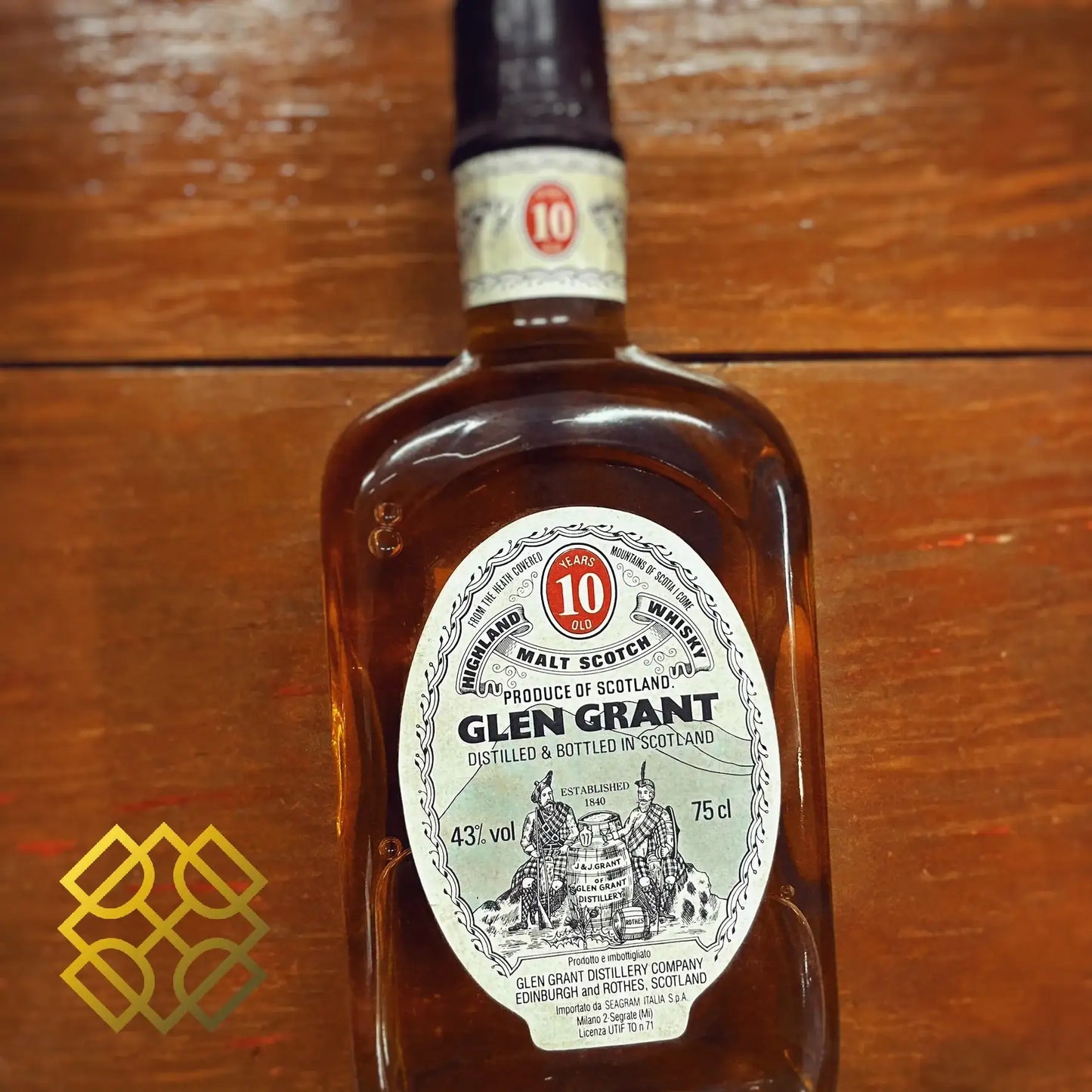 Glen Grant - 10YO, 1980s, by Seagram Italia Import, 43% (分現金/信用卡價) - Scotch Whisky