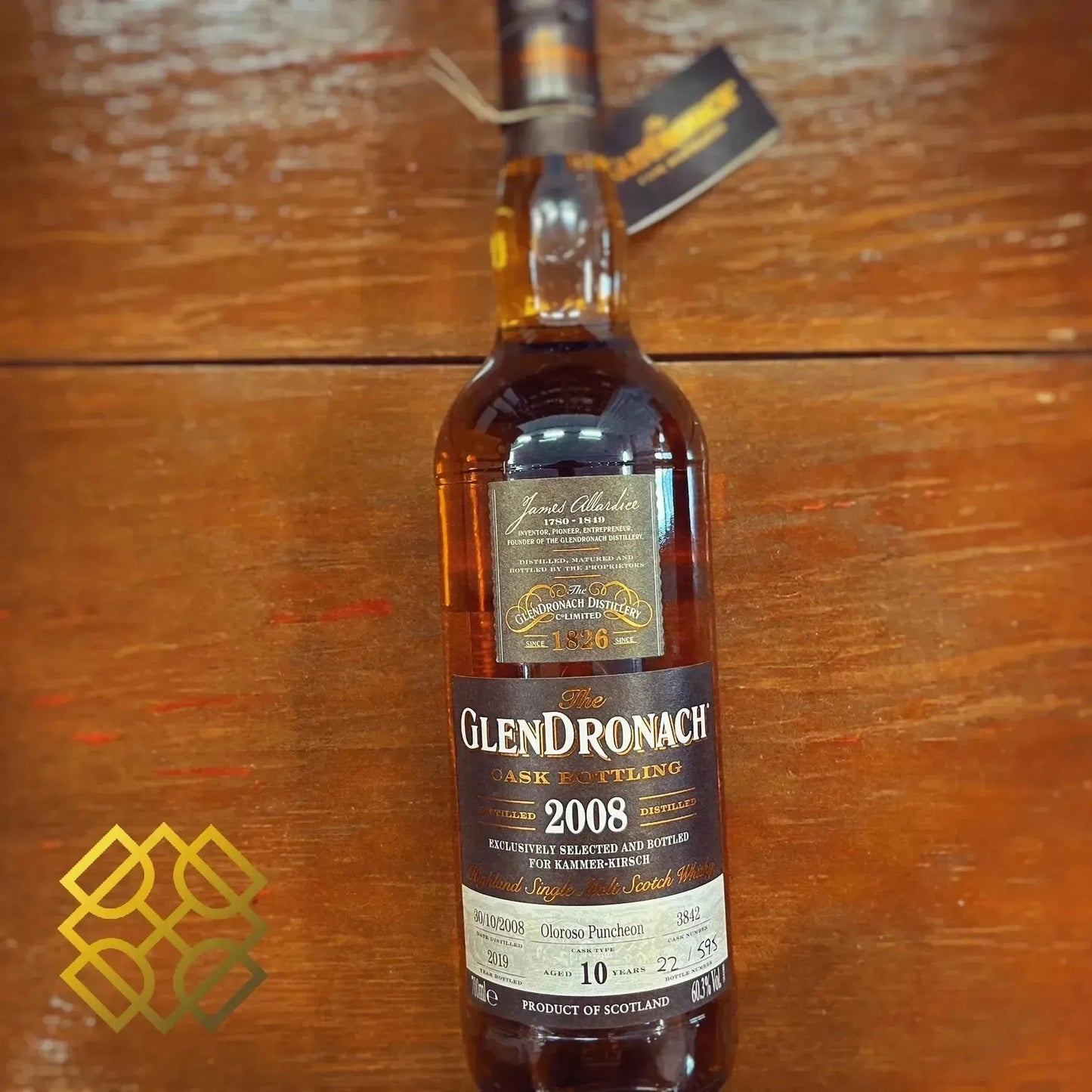 Glendronach - 10YO, 2008/2019, #3842 for Kammer-Kirsch, 60.3% (WB88.19) (分現金/信用卡價) - Scotch Whisky
