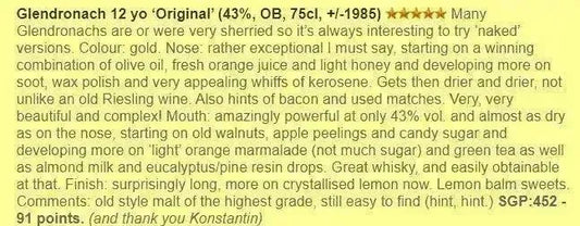glendronach-12yo-original-1980s-43percent-750ml-wf91-scotch-whisky-56536 - Alcohol Please