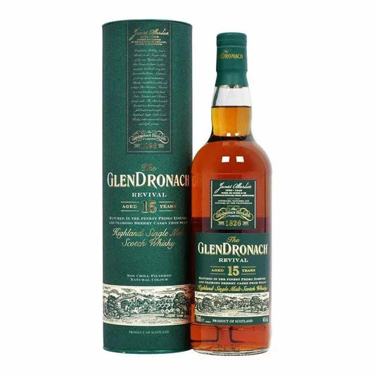Glendronach - 15YO, Pedro Ximenez and Oloroso, 46% - Scotch Whisky