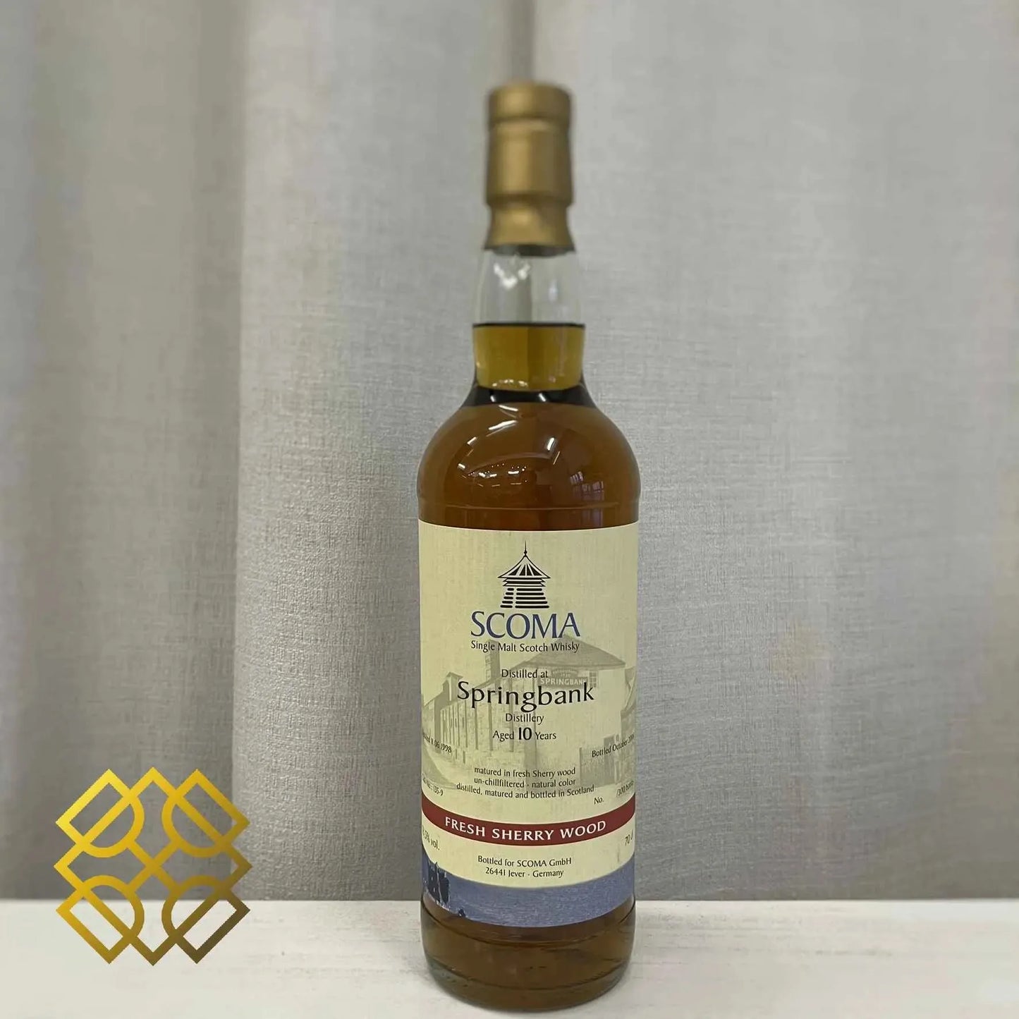 Glenscoma Springbank - 10YO, 1998/2008, #135-9, Fresh Sherry Wood, 53.5% (WB87.46) (分現金/信用卡價) - Scotch Whisky