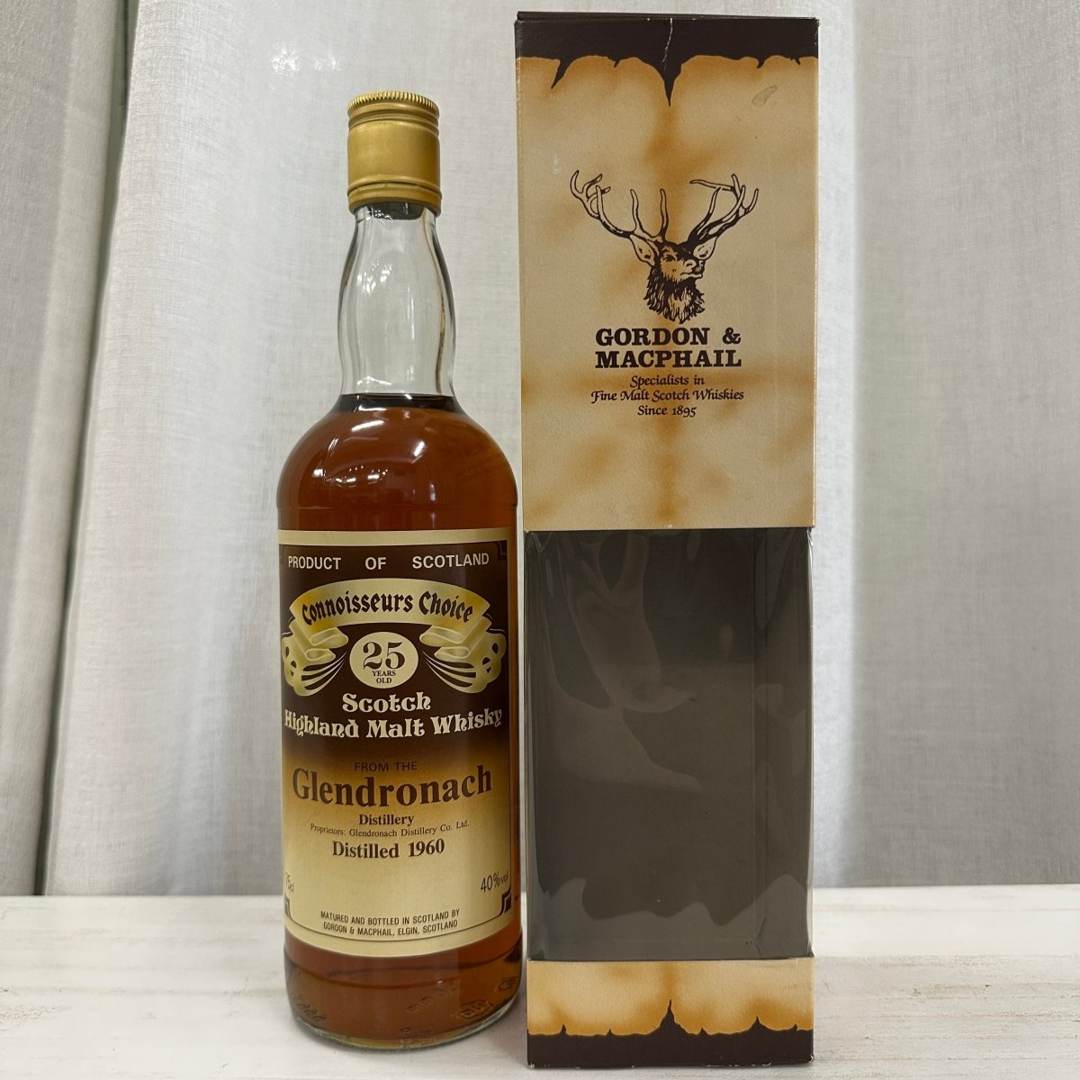 Gordon & MacPhail Glendronach 25YO, 1960, Connoisseurs Choice, Brown Label, 40% (分現金/信用卡價) - 蘇格蘭威士忌