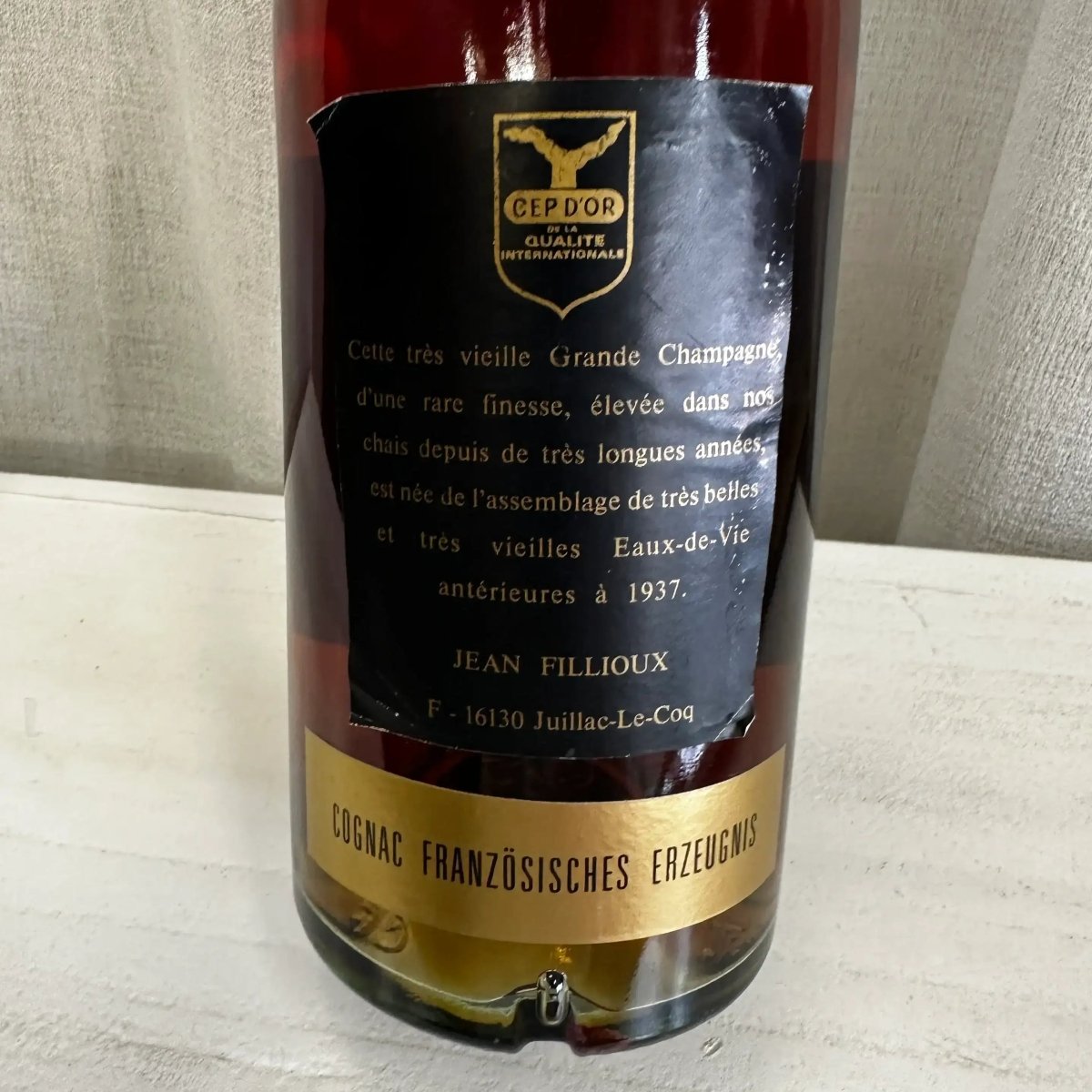 Jean Fillioux - Pre-1937, Réserve Familiale, Premier Cru Du Cognac, 40% (分現金/信用卡價) - Cognac