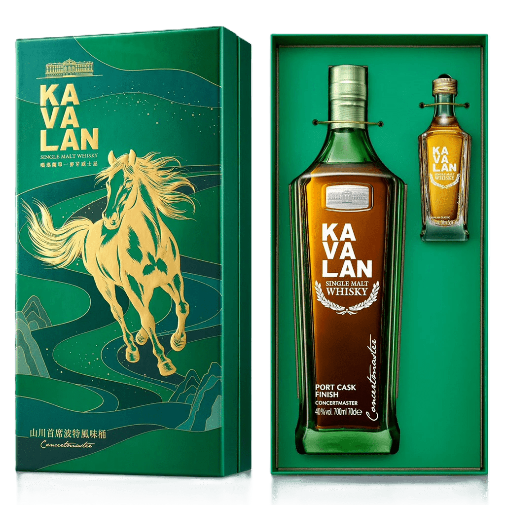 Kavalan (噶瑪蘭) Concertmaster, Sherry Finish, 40% (馬年禮盒700ml + 50ml) - 台灣威士忌