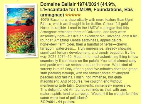 L'Encantada Domaine Bellair - ~50YO, 1974/2024, Foundations Armagnac, 44.9%, 500ml (WF91) (分現金/信用卡價) - Armagnac