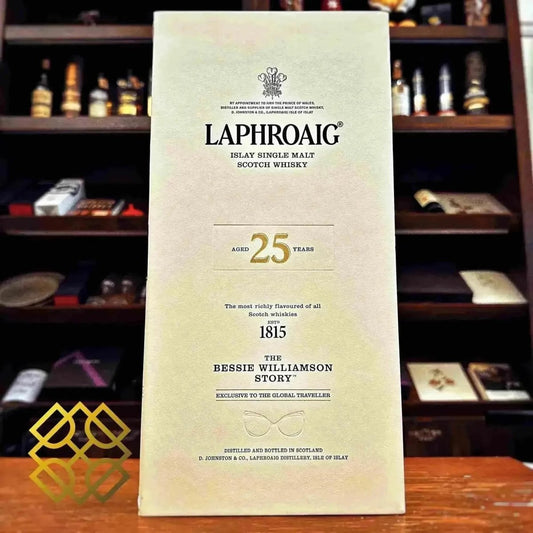 laphroaig-25yo-the-bessie-williamson-story-43percent-scotch-whisky-81135 - Alcohol Please