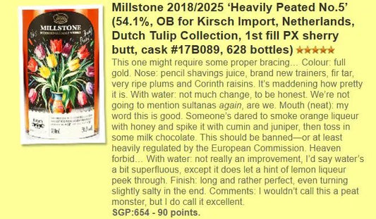 Millstone - 7YO, 2018/2025, #17B089, Tulip Collection No.5, 54.1% (WF90) - Other Whiskies