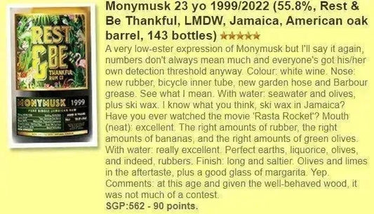 rest-and-be-thankful-monymusk-23yo-19992022-7537-55-8percent-wf90-rum-68594 - Alcohol Please