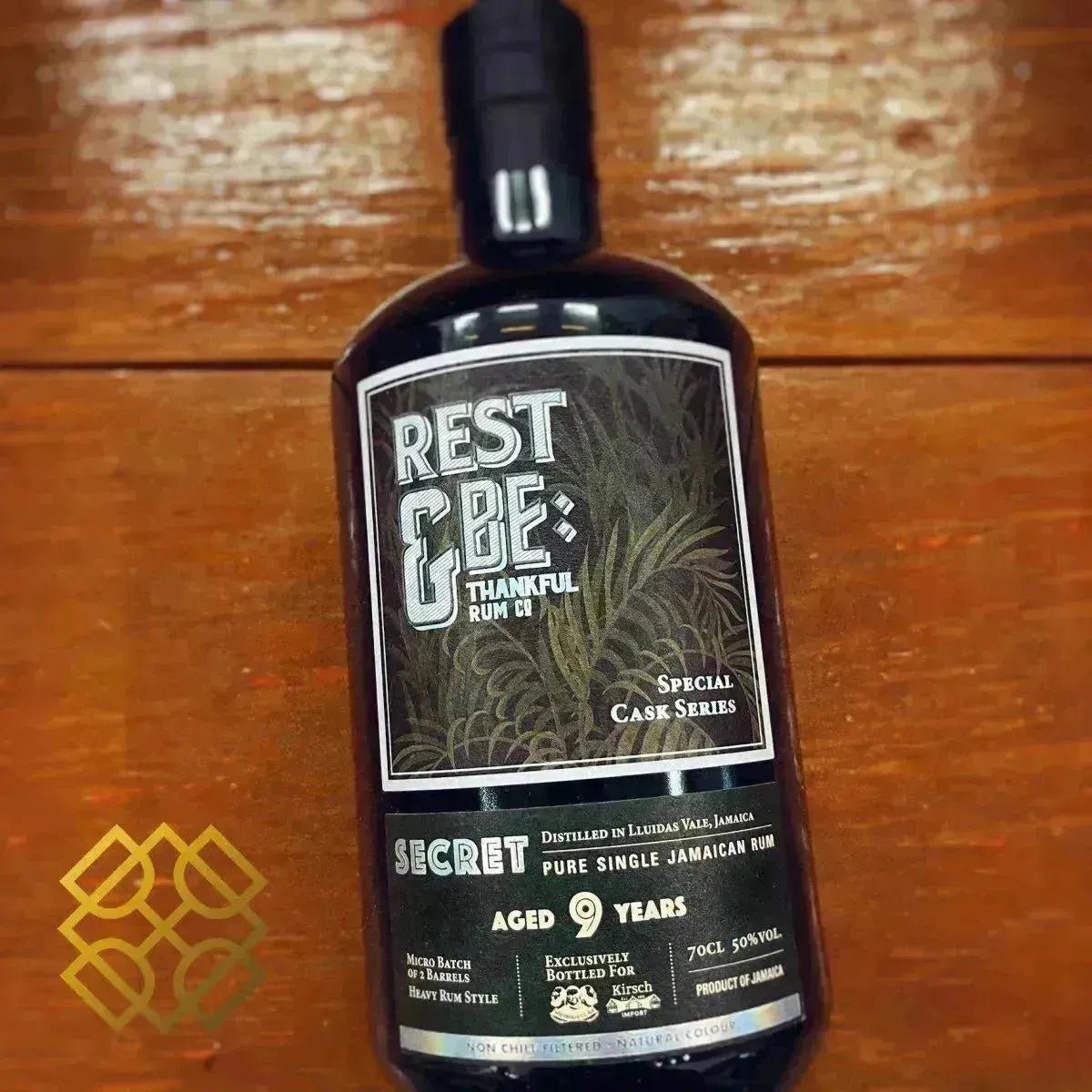 Rest & Be Thankful Secret Jamaica Rum - 9YO, Micro Batch, 50% - Rum