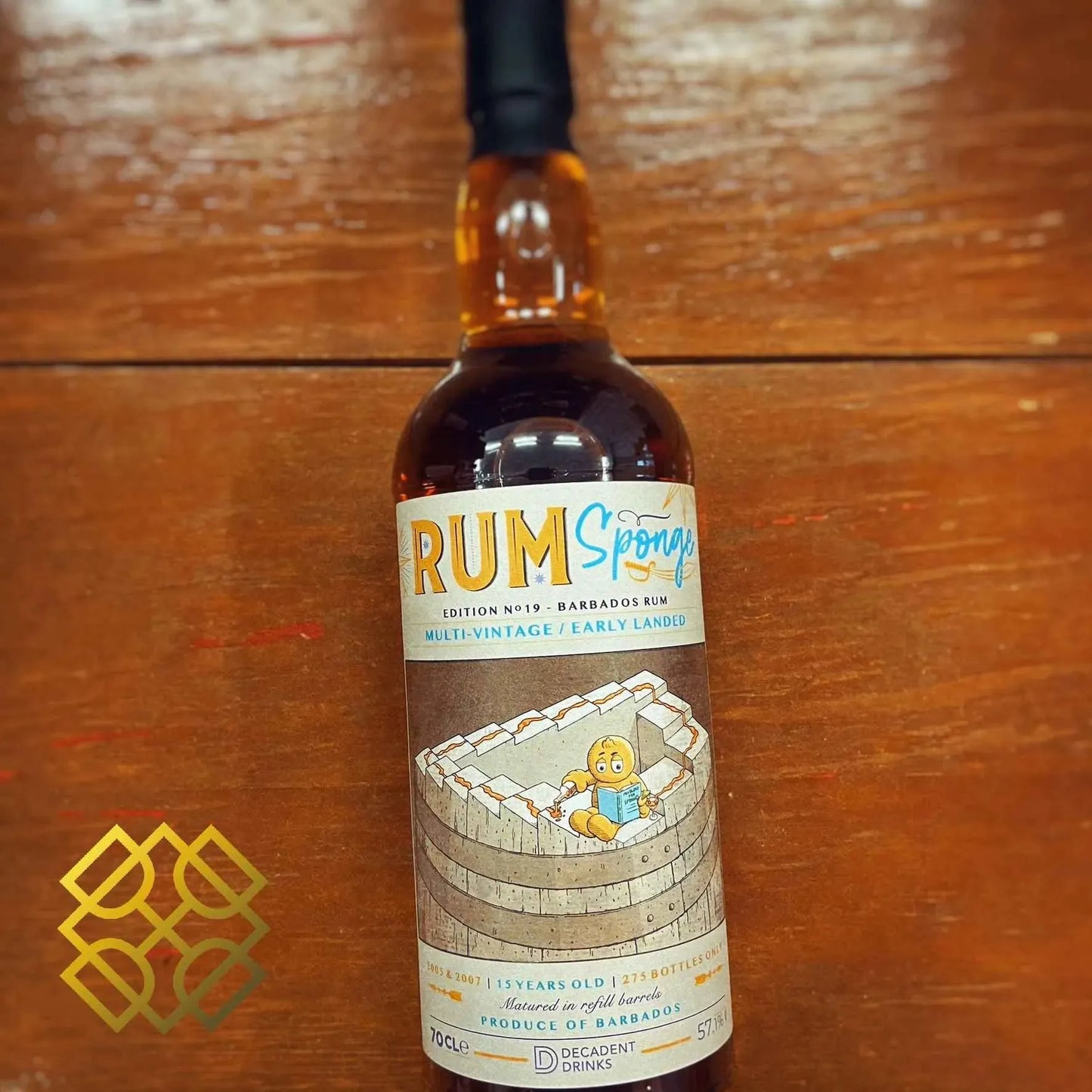 Rum Sponge Foursquare - 15YO, 2005 & 2007, Rum Sponge Edition 19, 57.1% - Rum