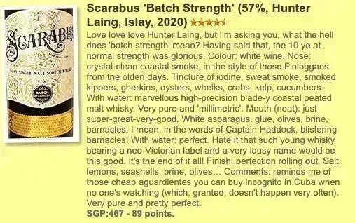 Scarabus - Batch Strength, 57% (Lagavulin) - Scotch Whisky
