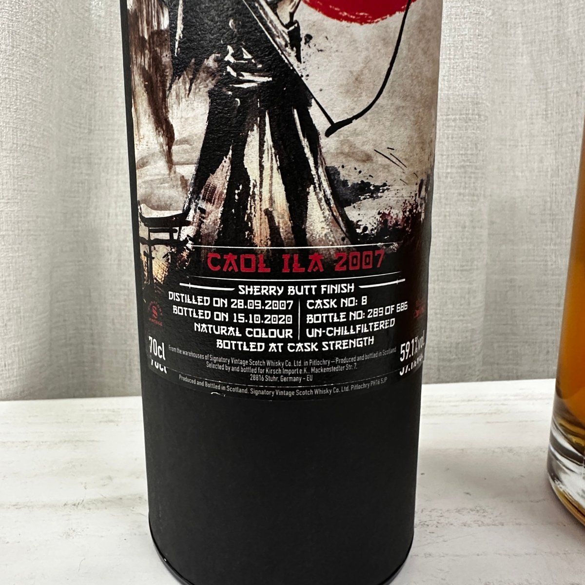 Signatory Vintage Caol Ila 13YO, 2007/2020, Samurai, 8, 59.1% (WB87.7) - 蘇格蘭威士忌