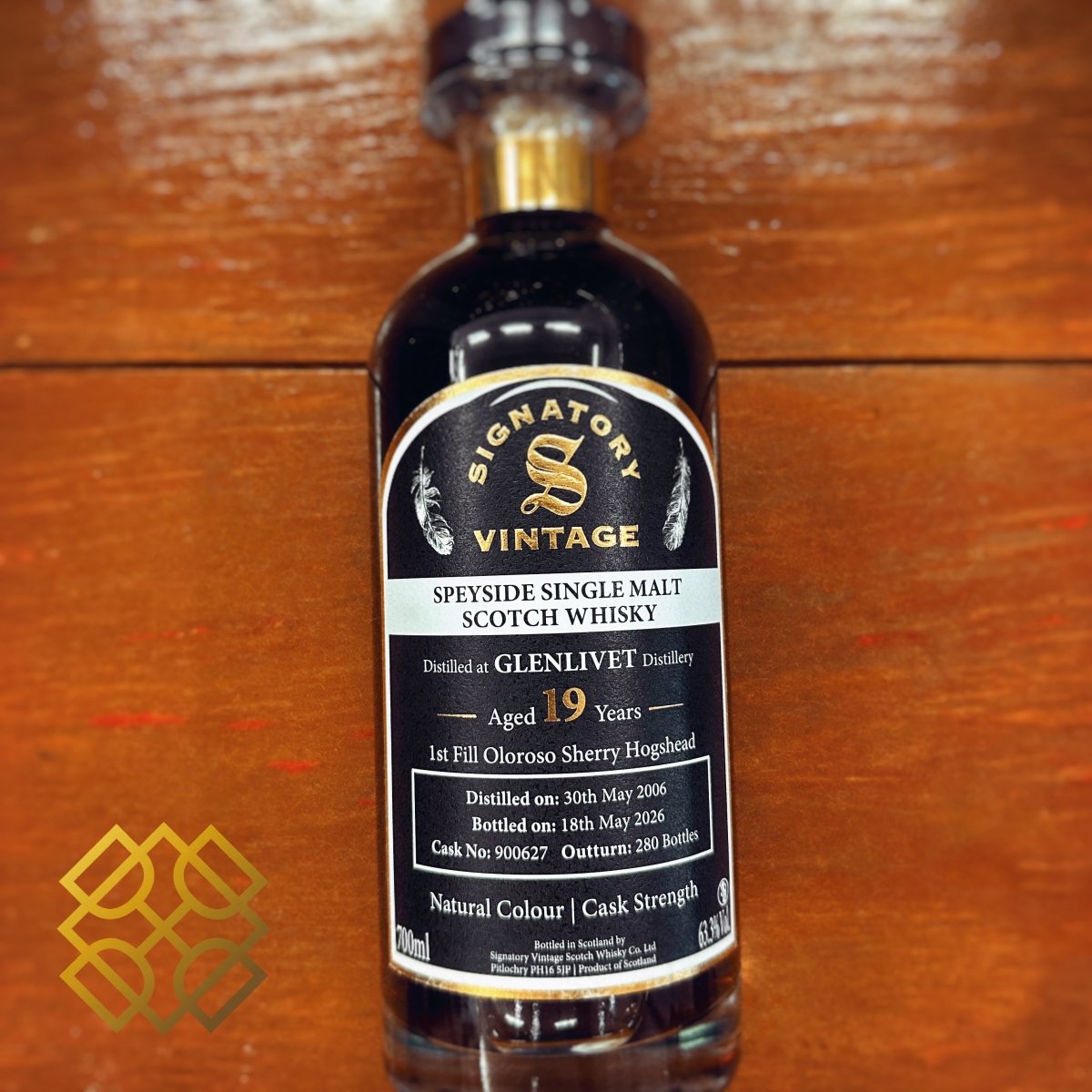 Signatory Vintage Glenlivet 19YO, 2006/2026, Ibisco Decanter, 900627, 63.3% (WB89.25) - 蘇格蘭威士忌
