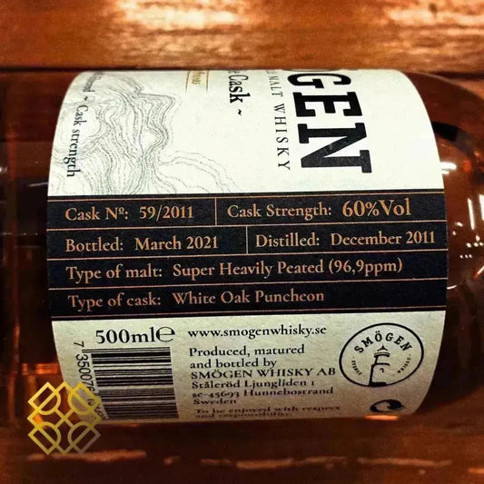 Smögen - 9YO, 2011/2021, 60% (96.9ppm) - Swedish Whiskies