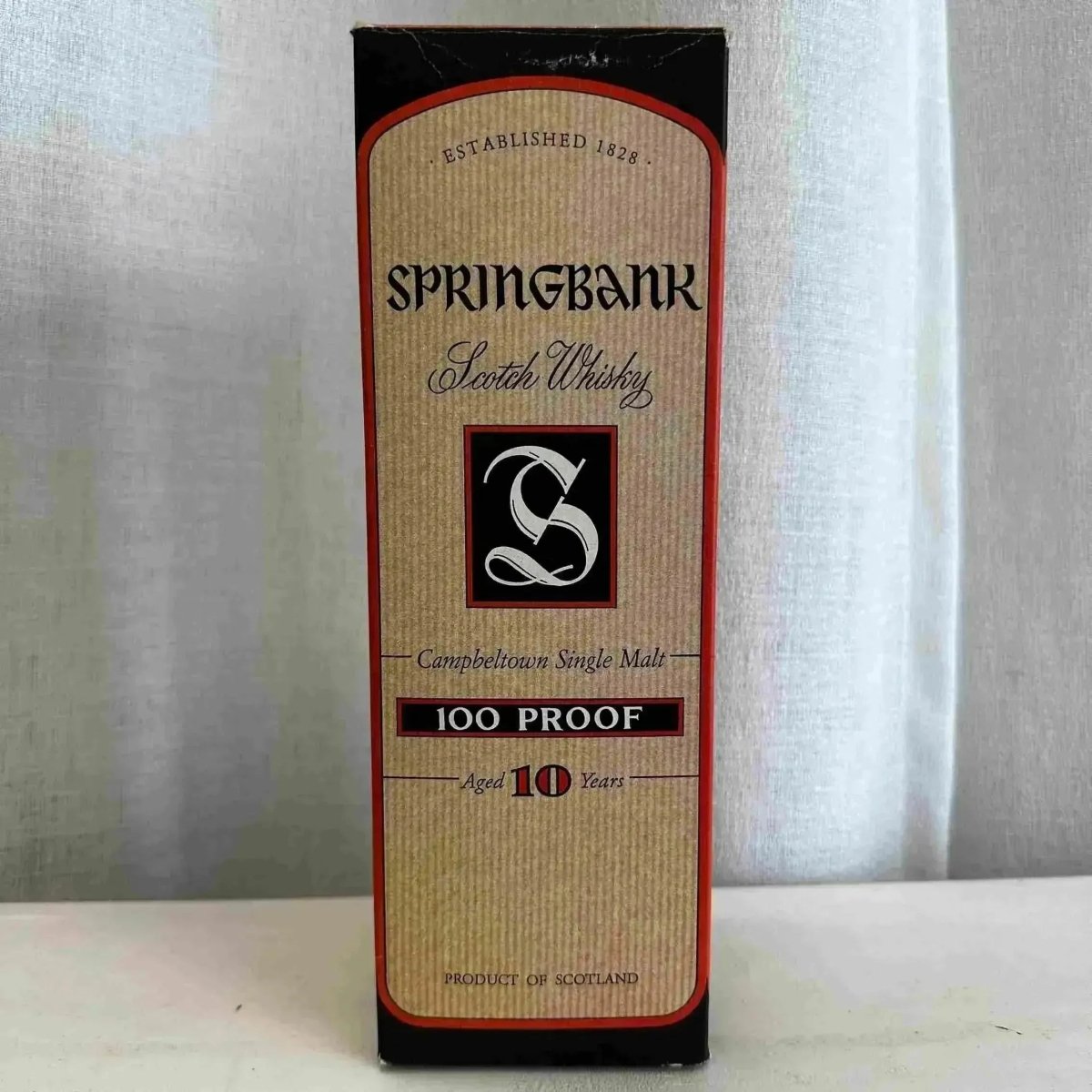Springbank - 10YO, 100 Proof, Beige Label, 2000s, 57% - Scotch Whisky