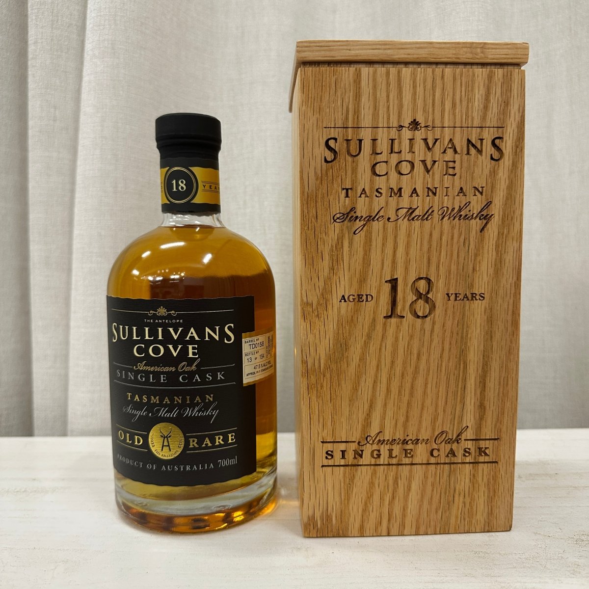 Sullivans Cove - 18YO, 2006/2025, TD0158, 47.5% (分現金/信用卡價) - 澳洲威士忌