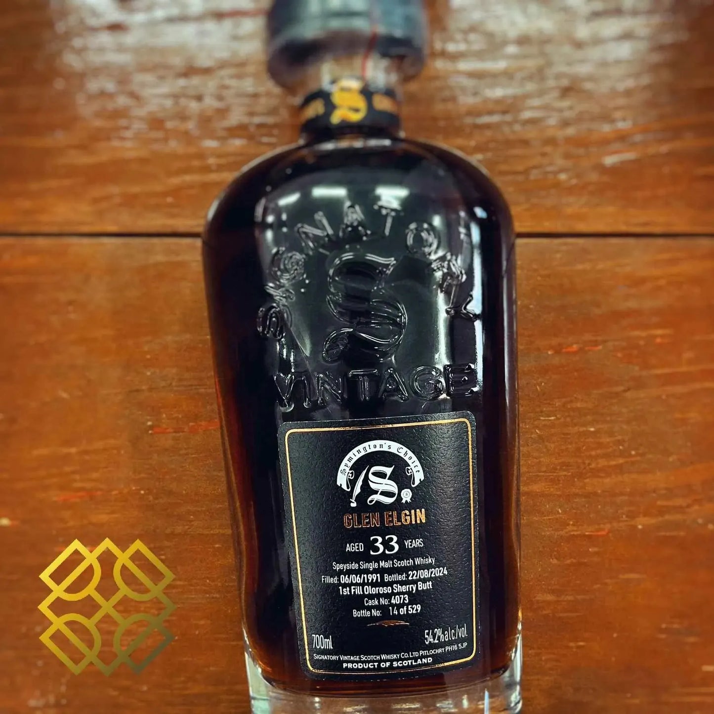 SV Glen Elgin - 33YO, 1991/2024, #4073, Symington's Choice, 54.2% - Scotch Whisky