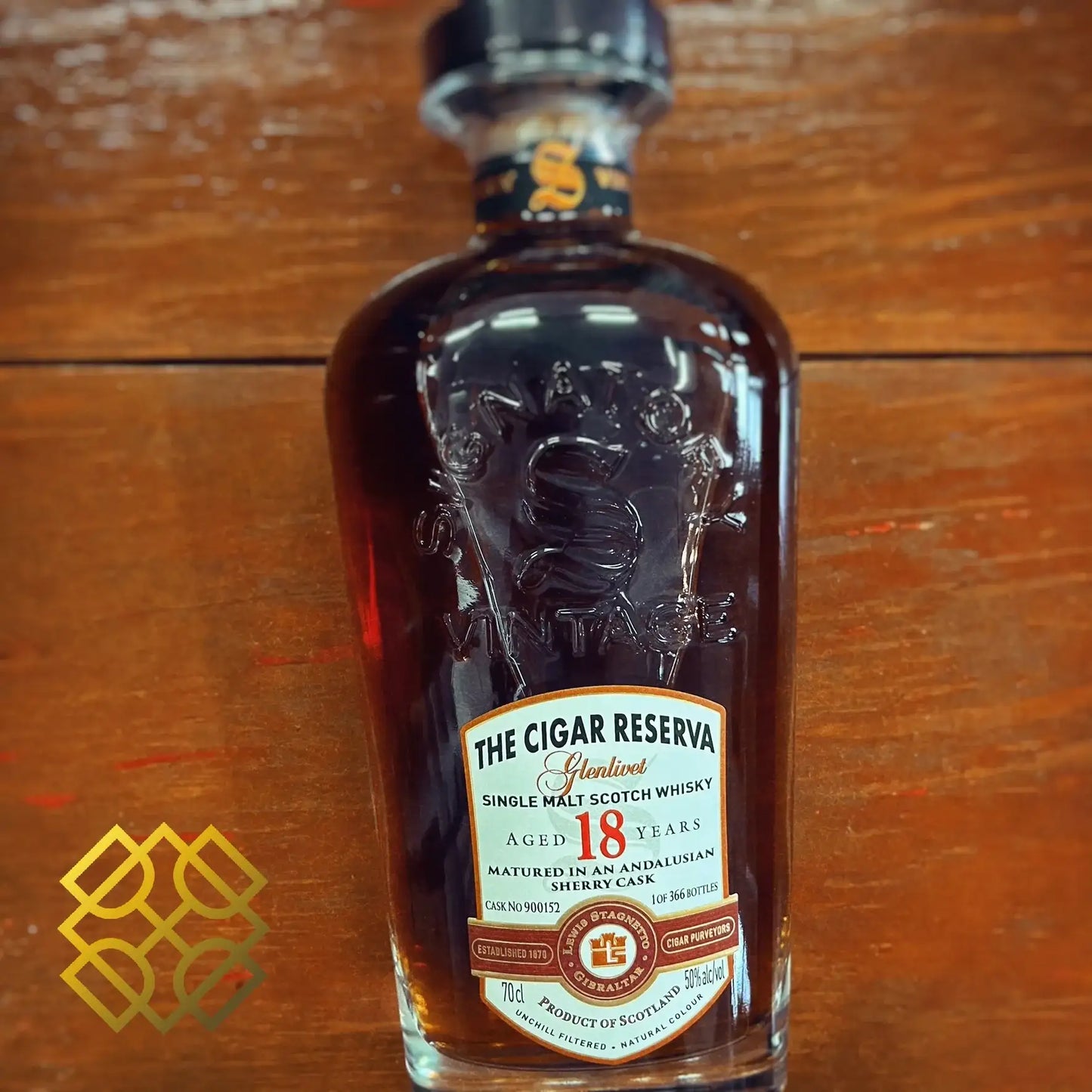 SV Glenlivet - 18YO, 2007, #900152, Cigar Reserva, 50% - Scotch Whisky