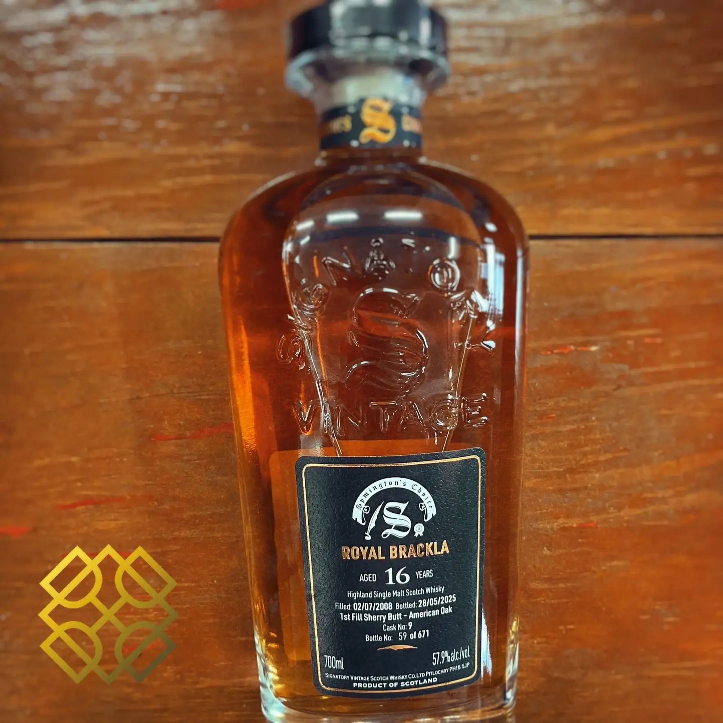 SV Royal Brackla - 16YO, 2008/2025, 1st Fill Oloroso Sherry Butt, Symington's Choice #9, 57.9% - Scotch Whisky