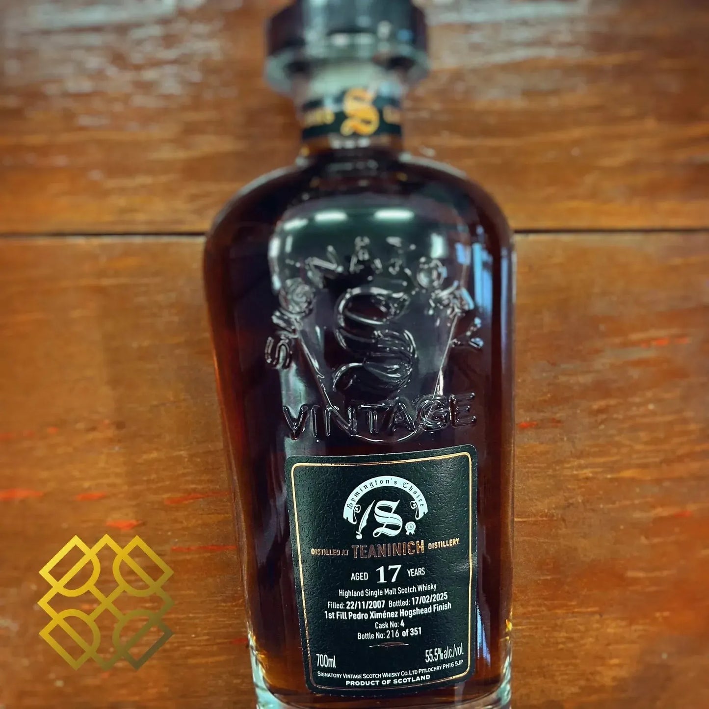 SV Teaninich - 17YO, 2007/2025, #4, 1st Fill Pedro Ximénez Hogshead Finish, 55.5% (WB88) - Scotch Whisky