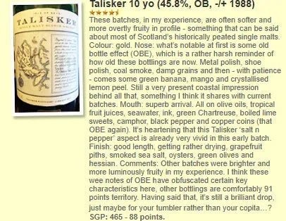 Talisker - 10YO, 1988, Map Label, Green Bottle, 45.8%, 750ml (WF88) (分現金/信用卡價) - Scotch Whisky