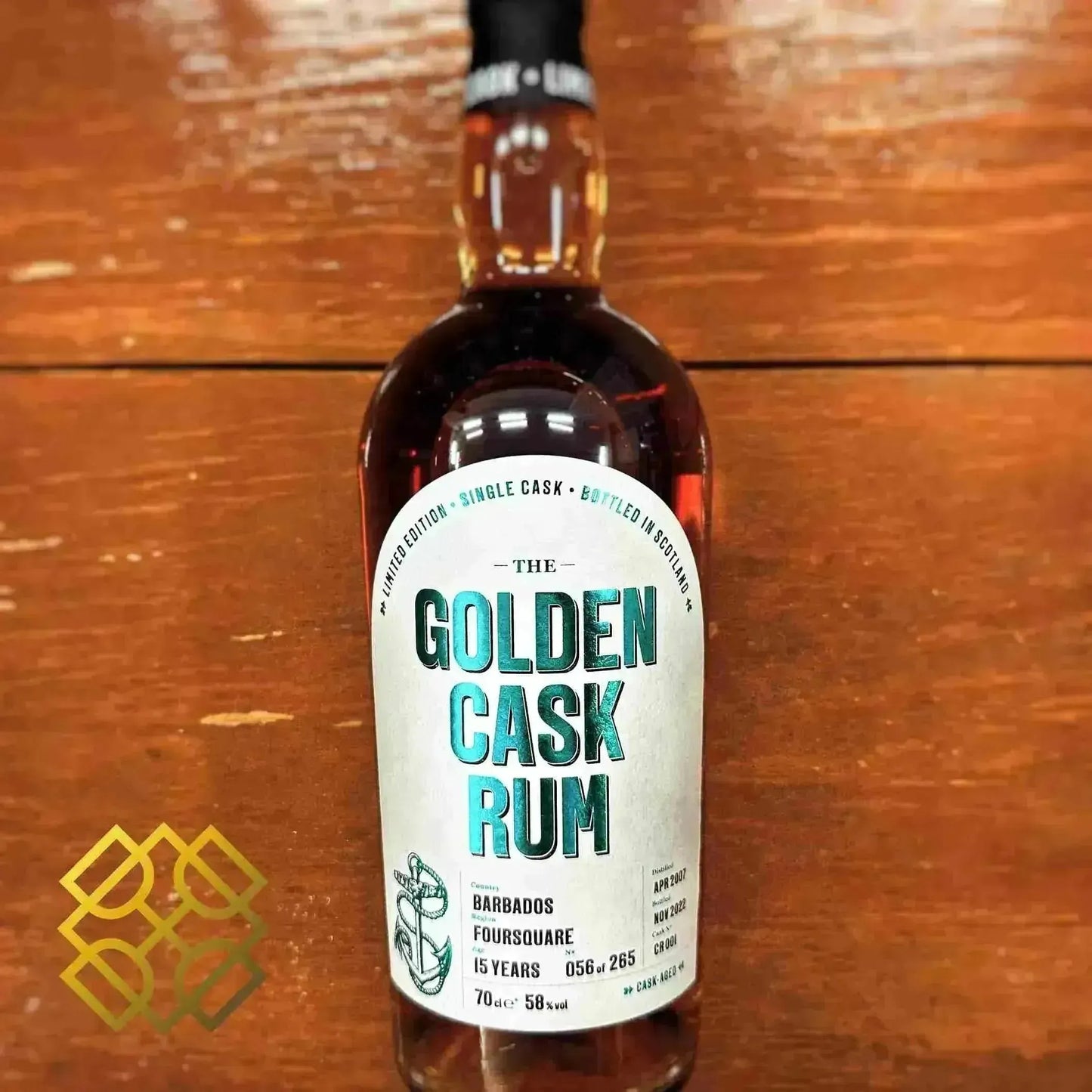 The Golden Cask Rum Foursquare - 15YO, 2007/2022, 58% - Rum
