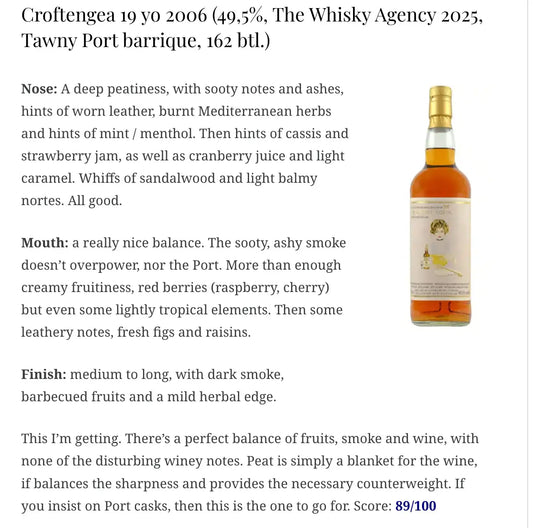 TWA Croftengea (Loch Lomond) - 19YO, 2006/2025, 49.5% (WN89) - Scotch Whisky