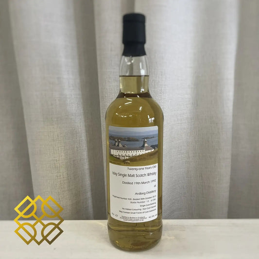 Whiskybroker Ardbeg - 21YO, 1992/2013, #430, 42.5% (分現金/信用卡價) - Scotch Whisky