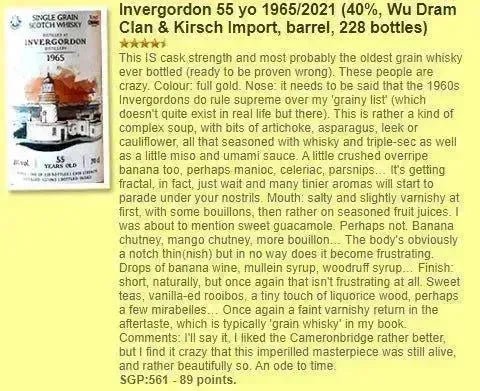 Wu Dram Clan Invergordon - 55YO, 1965/2021, 40% (WN90) - Scotch Whisky