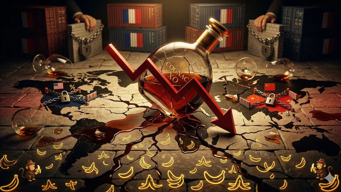 全球 Cognac 出口慘遭關稅重擊！中美兩大市場需求疲軟導致銷額暴跌