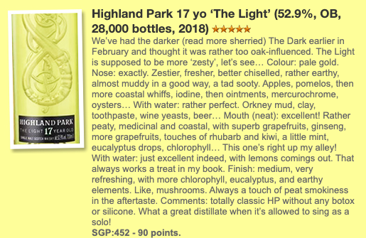 Highland Park 17YO, The Light, 52.9% (WF90) (分現金/信用卡價)