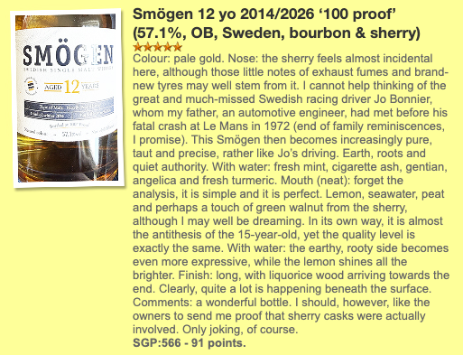 Smögen 12YO 100 Proof 2026, 57.1% (WF91)