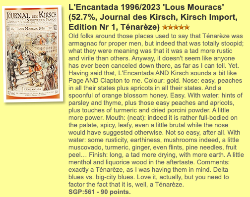 Encantada Domaine Lous Mouracs - 27YO, 1996/2023, #22, 52.7% , whiskyfun
