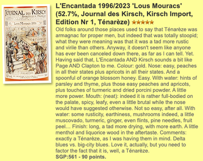 Encantada Domaine Lous Mouracs - 27YO, 1996/2023, #22, 52.7% , whiskyfun