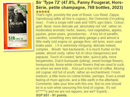 Fanny Fougerat -SIR Type 72, Petite Champagne, 47.8%-Cognac-WF