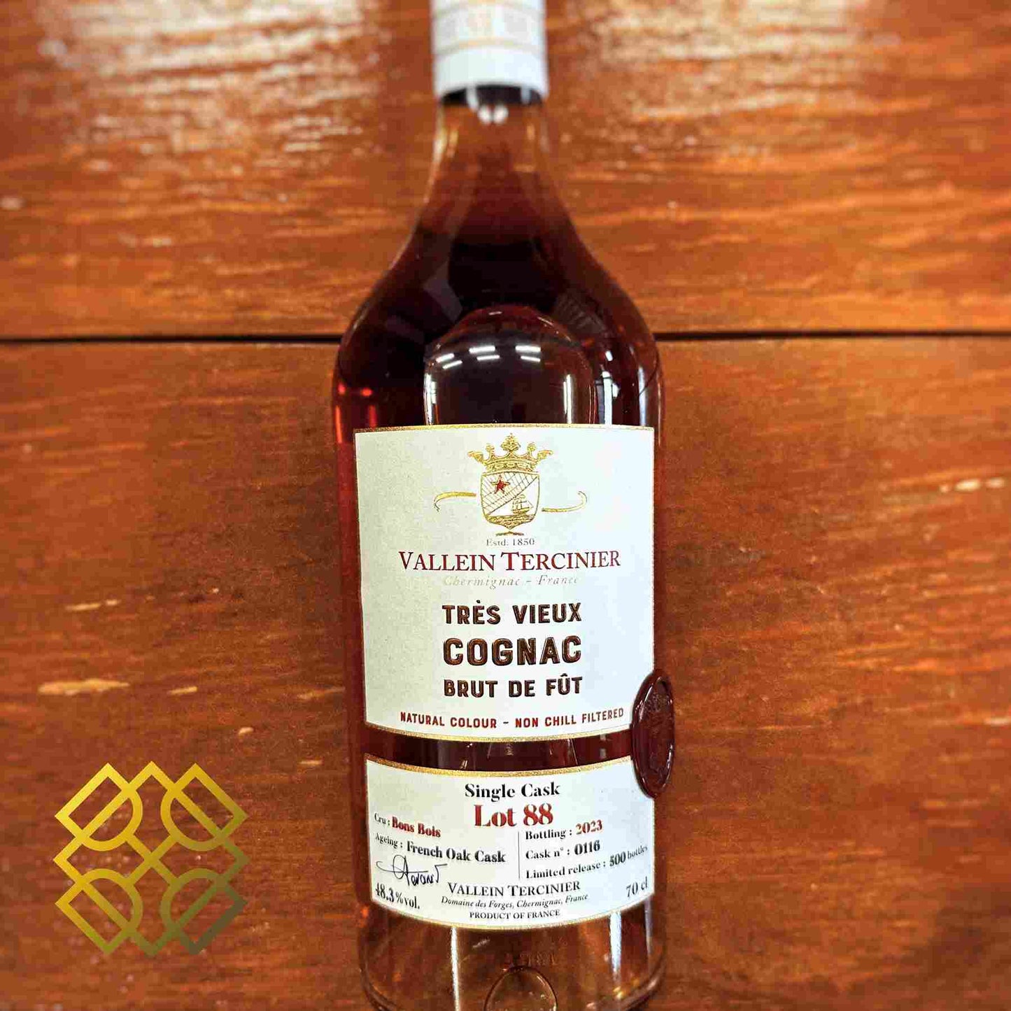 Vallein Tercinier - ~35YO, 1988/2023, #116, 48.3% - Cognac