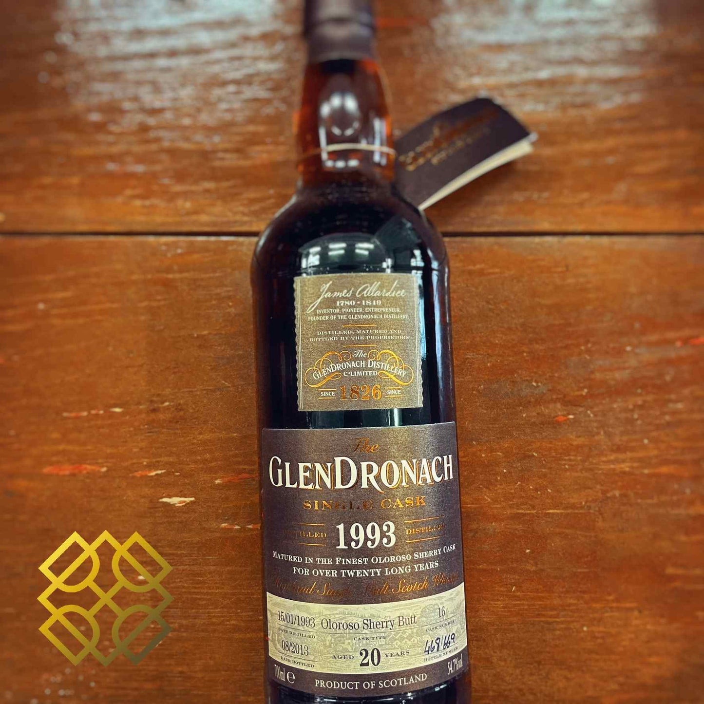 Glendronach - 20YO, 1993/2013, #16, Oloroso Sherry Butt, 54.7% (WF88) (Cash/Credit card price separated)
