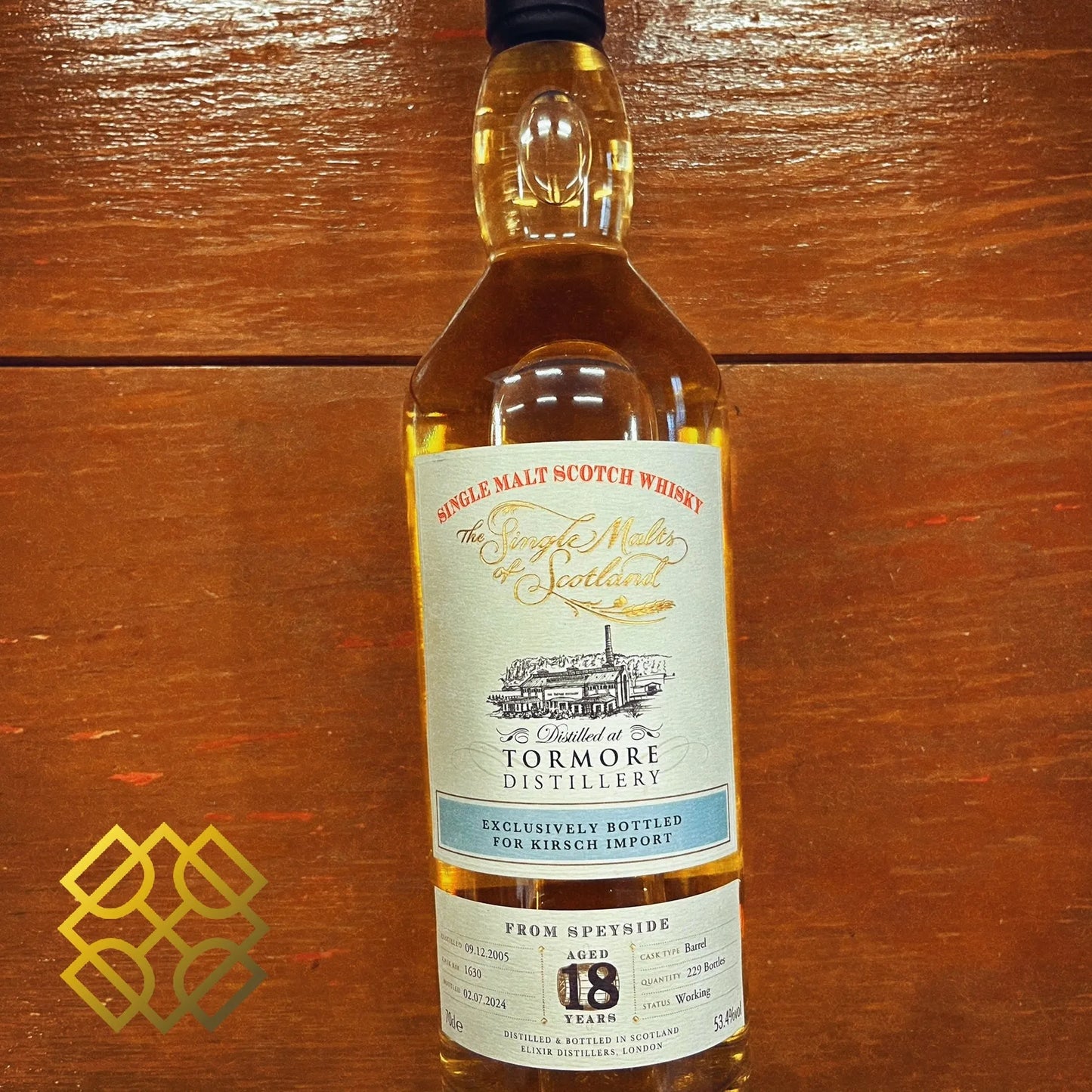 SMOS Tormore - 18YO, 2005/2024, #1630, 53.4%