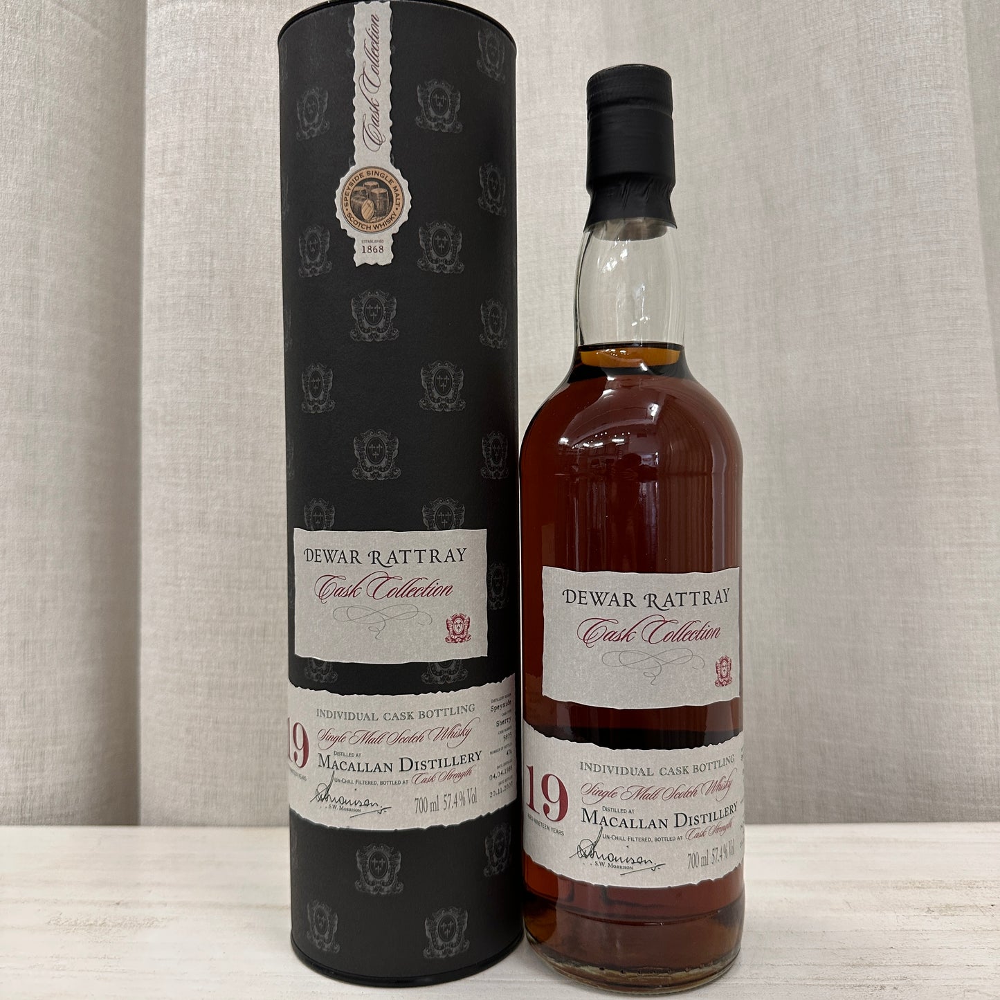 Dewar Rattray Macallan, 19년 1988/2007, #5805, Sherry Cask, 57.4% (WB87.84) (현금/신용카드 가격)