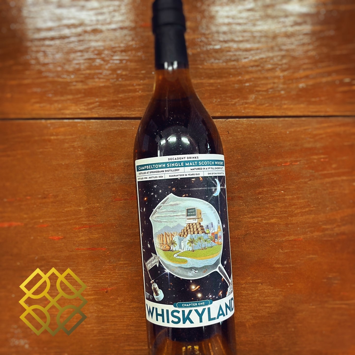 Decadent Drinks Springbank - 26YO, 1998-2024, Whiskyland - Chapter One, 56.8% (WF94)